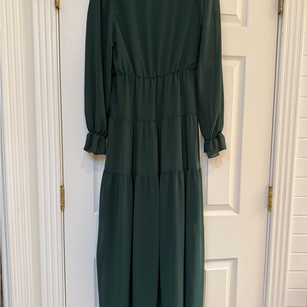 Elegant Green Women's Dress - Picture 4 of 4